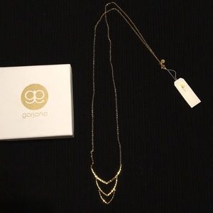 Gorjana Amanda triple crescent necklace.